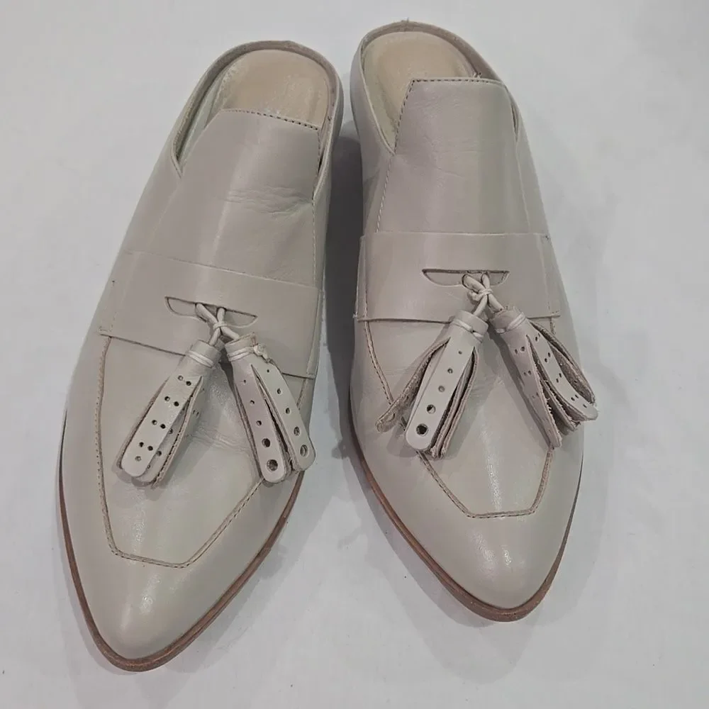Matisse Beige Skill Tassel Slip On Loafers Size 8.5 - Picture 4 of 8